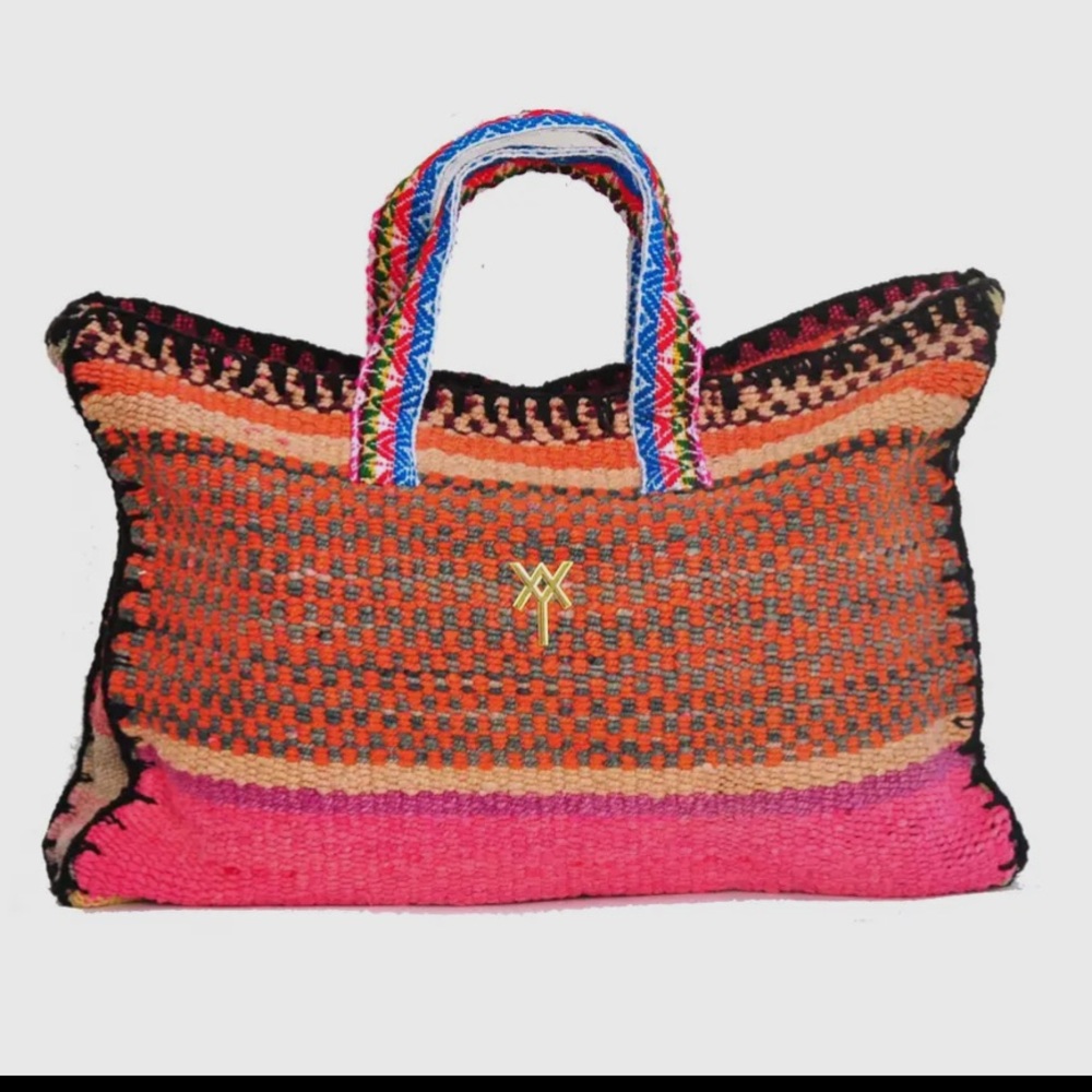 Piera Ceresa Multicolor Woven Travel Bag